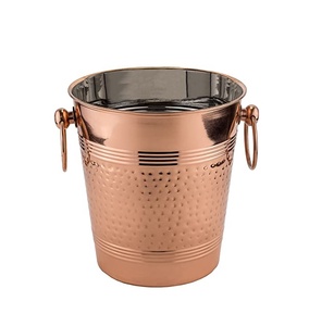 Double Paroi De Glace Seau Vin seau à Champagne Refroidisseur Grand Acier Inoxydable 3 Porte-Bouteille pour la main poli - Product Image 2