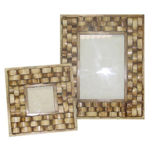 Premium Rectangular Multicolor Striped Bone Picture <b>Frame</b> - Product Image 6