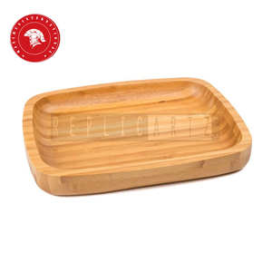 Bandeja de Servir de Bambú Natural, Plato Organizador Rectangular de Madera |   Para decoración, almacenamiento y exhibición en la mesa del comedor de la cocina - Product Image 1