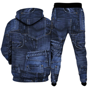 Sublimación hombres chándales peso pesado alta calidad Simple deportes jogging trajes único chándal conjunto al aire libre streetstyle - Product Image 2