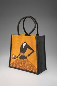 กระเป๋าถือผ้ากระสอบพิมพ์ลายตามสั่งใช้ซ้ำได้เป็นมิตรกับสิ่งแวดล้อม - Product Image 3