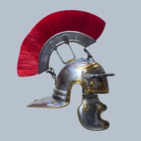 Yüksek kaliteli ortaçağ savaşı Centurion kask kırmızı tüy ile antik roma tarzı yenilik hediye SAIWH941