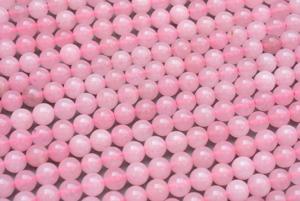 Cuentas de piedra de cuarzo rosa para fabricación de joyas, piedra Natural lisa de grado A, venta al por mayor - Product Image 3