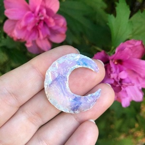 ใหม่ขายส่งโอปอลพระจันทร์เสี้ยวคริสตัล/จํานวนมากมือทําคริสตัลดวงจันทร์/ธรรมชาติOpaliteพระจันทร์จี้คริสตัล - Product Image 3