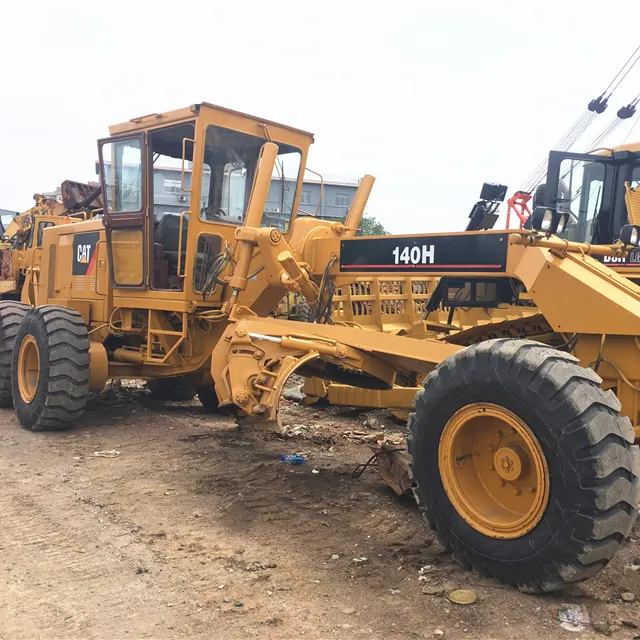 Sử Dụng Động Cơ Grader CAT Grader Caterpillar 140H Trong Điều Kiện Làm Việc/CAT Wheel Grader 14H 140H 120H 12H Trong Kho