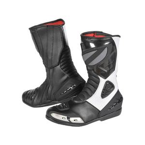 Bottes de moto en cuir noir pour femmes - Product Image 5