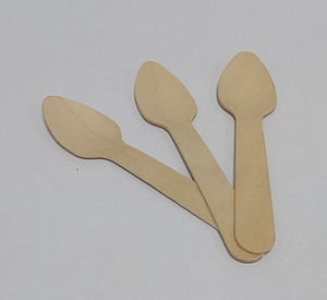 Vietnamese Environmentally-Friendly Wooden Disposable <b>Salad</b> <b>Spoon</b> Natural Color 16cm Custom Logo Kitchenware - Product Image 2