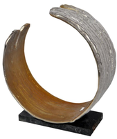 Sculptures décoratives en métal en forme de pomme et de pissenlit, en aluminium moulé, style contemporain, pour plateau de table, œuvre d'art et presse-papiers