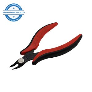 Ergonomic Design <b>Wire</b> Cutter 106 HAKKO Shears Cutting Tool Hand Tool Flush Cut Safety Clip Angled Small Blade Short Long Nose - Product Image 2