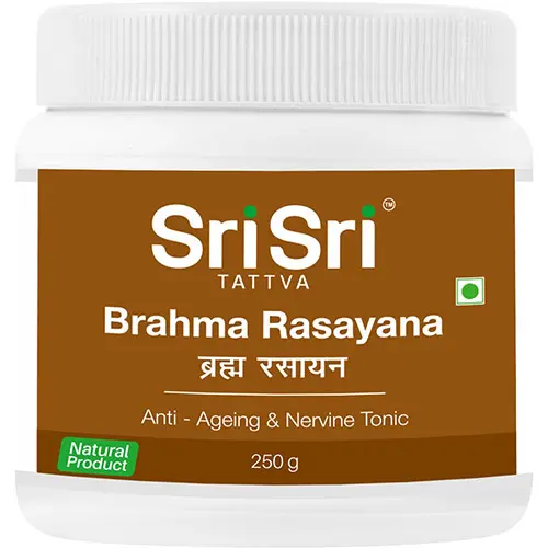 インドのハーブ製品Sri Sri ayurveda Brahma Rasayana-アンチエイジング & ネルビントニック、250g