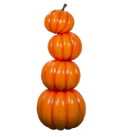 Statues en fibre de verre géantes, citrouille tour, Halloween, grande sculpture en fibre de verre personnalisée, citrouille, décoration extérieure pour événements festifs