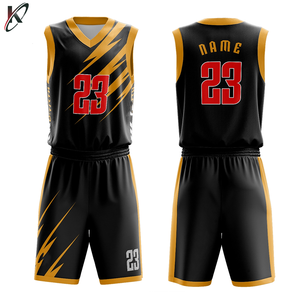 Uniforme de baloncesto de entrenamiento universitario, diseño personalizado, Jerseys de competición sublimados de colores, conjunto de uniforme - Product Image 5
