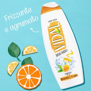 BATH FOAM VIDAL 500 ML FRESH ENERGY TANGERINE AND GREEN TEA - Product Image 2
