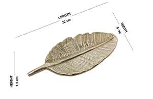 Plat et plateau de service décoratif au design de luxe avec ustensiles de cuisine de couleur or de la plus grande qualité - Product Image 2