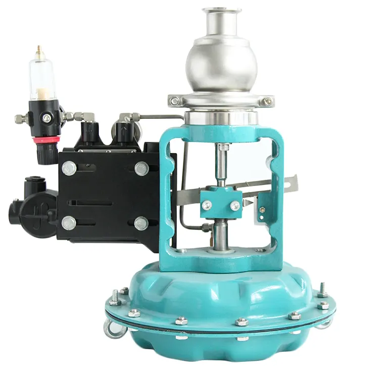 Pneumatic Membrane Control Valve With Electric Actuator with Positioner