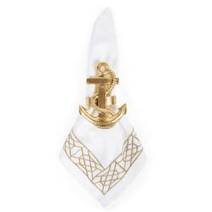 Anneaux de serviette en métal écologiques les plus vendus, plaqués or, décoration de table classique de luxe pour cadeaux, dernière arrivée - Product Image 2