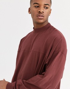 Wholesale Men's Ribbed <b>Round</b> Neck Oversized Long sleeves Cotton T-Shirts With Custom Logo - Product Image 3