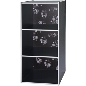 Living room 3-Tier Cabinet in Flower Pattern - Product Image 2