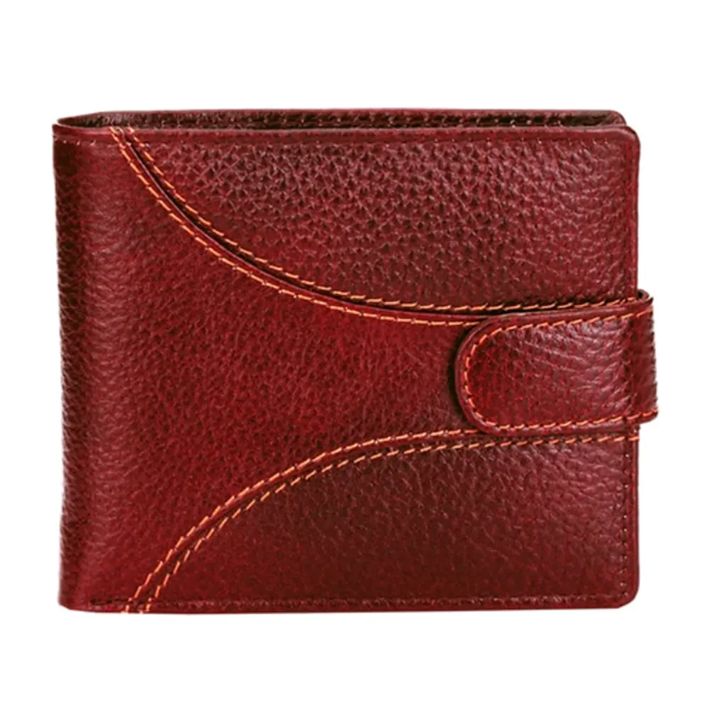 Rfid Genuine Leather Slim Bifold Top Selling Wallet Men low MOQ soft leather material waterproof High Quality Short Classic