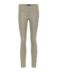 PIHA SPORTS <b>Womens</b> Genuine <b>Leather</b> Windproof Eco-Friendly Mid-Waisted Coated Stretch Skinny Jeans <b>Petite</b>/Regular/Tall Leg 26-32 - Product Image 1