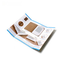 Brochure pliée en trois parties, écologique et personnalisée, imprimée sur papier offset, papier kraft et carton