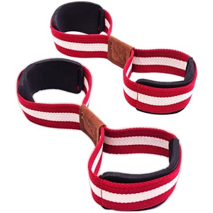2025 figura personalizada 8 correas de elevación para levantamiento de pesas gimnasio Fitness Barbell Pullup correas Deadlift figura 8 correas de elevación de bucle - Product Image 1