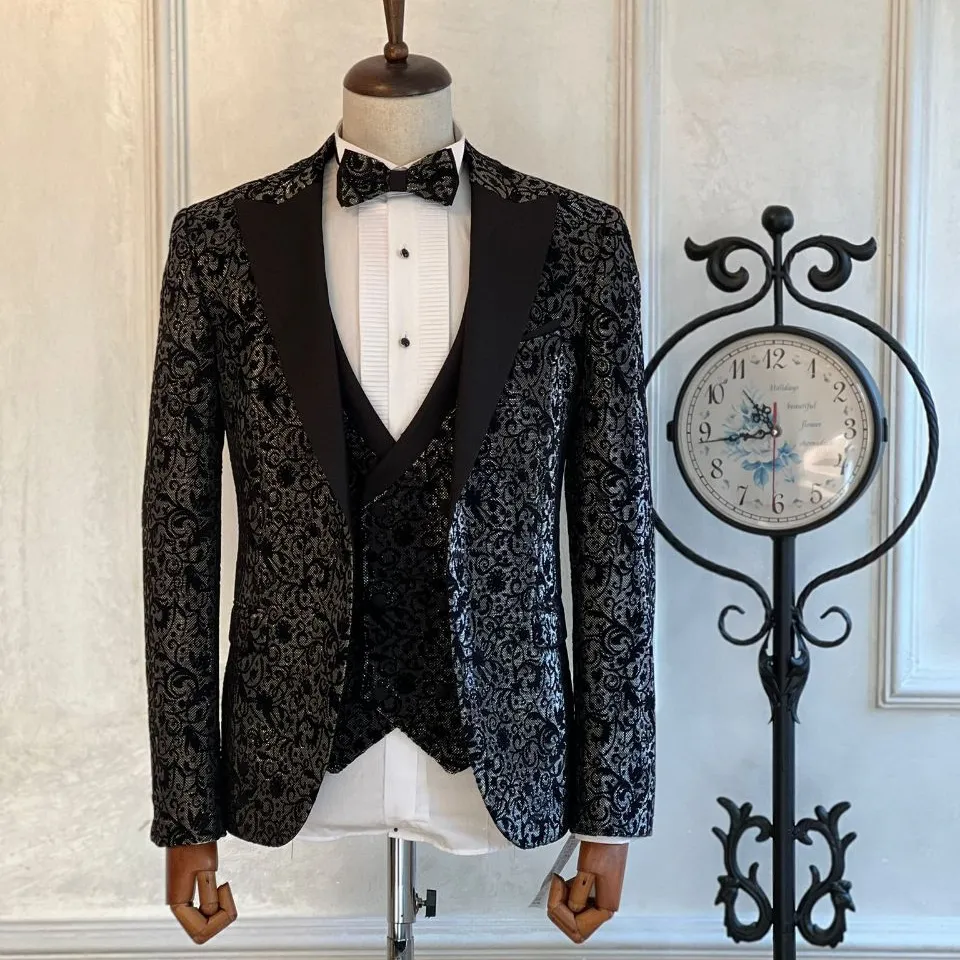 Bộ Đồ Cưới Thổ Nhĩ Kỳ Cho Nam, Bộ TUXEDO Thổ Nhĩ Kỳ 3 Món Bộ Đồ Cưới Phù Rể