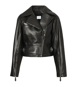 Veste zippée en cuir de vache de couleur noire disponible dans toutes les couleurs et tous les cuirs fabriqués au Pakistan - Product Image 1