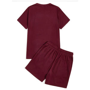 High Quality Cotton-Polyester <b>Men's</b> Summer Sports Wear Eco-Friendly Anti-wrinkle Quick Dry Plus Size <b>Short</b> Sleeve Active - Product Image 2