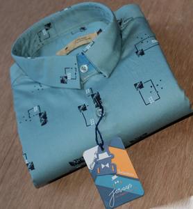 เสื้อเชิ้ตลำลองผู้ชายผ้าคอตตอนหนานุ่ม ทรงใหม่มาแรง ไซส์ใหญ่ กระดุมสองแถว ระบายอากาศได้ดี เป็นมิตรกับสิ่งแวดล้อม พร้อมส่ง ขายส่ง - Product Image 1