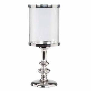 Silver Hurricane Candle <b>Pillar</b> Holder for Room Decoration Home Decor Tabletop Decorative Candle <b>Pillar</b> Holder - Product Image 1