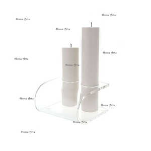 Set Of 2 Different Size Acrylic <b>Candle</b> Holder Trending Design <b>Tealight</b> <b>Candle</b> Holder For Wedding Decoration Use - Product Image 5