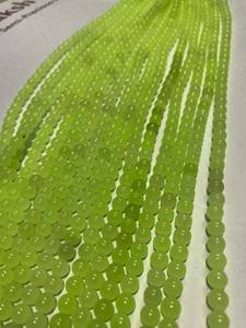 Cuentas redondas pulidas de ónix verde claro natural, cuentas de piedras preciosas al por mayor para la fabricación de joyas, proveedor a granel, exportación desde India - Product Image 5