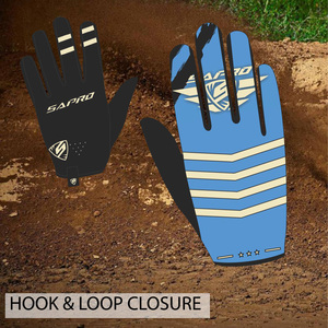 Custom Made <b>MX</b> Motorcycle Racing <b>Gloves</b> Breathable Full Finger Hook & Loop Closure for Winter Wholesale Hi-Force Sports Outdoors - Product Image 2