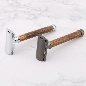 Cuchilla de doble filo para hombre, afeitadora de alta calidad con mango largo, mariposa giratoria para abrir la maquinilla de afeitar de seguridad - Product Image 3