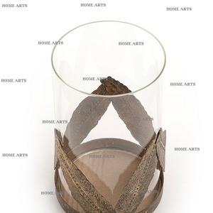 Lot de 2 bougeoirs en fer et verre Design fabuleux bougeoir de forme ronde du meilleur exportateur en Inde - Product Image 4