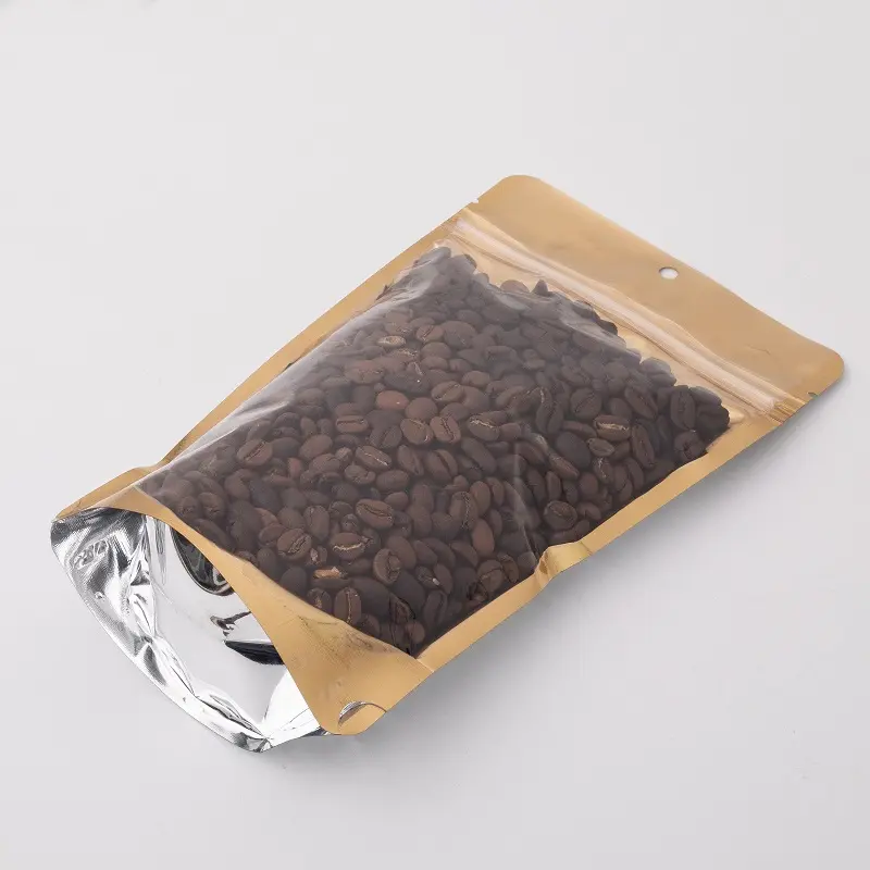 Verpakking Voedsel Gedrukt Geur Proof Mylar Zakken Met Verpakking Zakken Gemetalliseerde Plastic Fabrikant Gold Candy Stand Up Pouch Tr