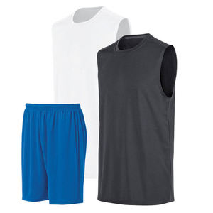 ชุดเครื่องแบบวอลเลย์บอลแขนสั้นคอกลมชุดเครื่องแบบวอลเลย์บอลทำจากโพลีเอสเตอร์ออกแบบได้ตามต้องการ - Product Image 1