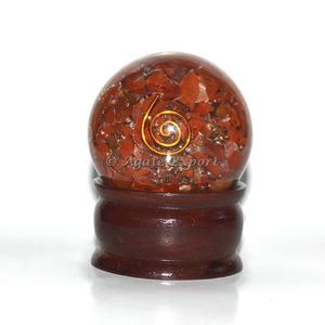 Esfera de orgonita jaspe rojo - Product Image 1
