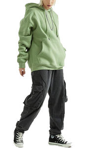 Sweat à capuche thermique d'hiver avec logo personnalisable de meilleure qualité 100% coton à fermeture éclair anti-rétrécissement-Sweats à capuche en polaire en gros pour hommes et femmes - Product Image 3