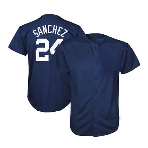 Venta al por mayor de camisetas de béisbol transpirables hechas a medida Unisex en blanco liso ropa deportiva con características de talla grande chaqueta barata estilo de venta - Product Image 5