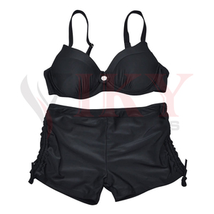 Maillot de bain deux pièces pour femmes, rose, Sexy, Push-Up, couleur solide, Sport, Angle plat, grande taille, costumes de plage, 2022 - Product Image 6
