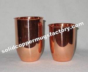 Verre à vin en cuivre de haute qualité 99,98% de qualité supérieure, moderne, luxueux, élégant et sain, pour un usage domestique et en bar, capacité 250 ml - Product Image 4