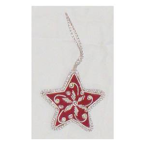 Adorno Navideño Bordado en Forma de Estrella - Product Image 1