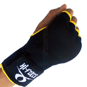 Guantes deportivos de entrenamiento de boxeo MMA, envolturas de mano rápidas con guantes interiores elásticos de gel - Product Image 1