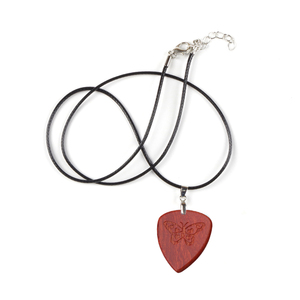 Enerinox رائعة عشاق الموسيقى هدية الغيتار باس القيثارة بليكتروم الأصلي الطبيعي جيتار خشبي اختيار حامل قلادة قلادة - Product Image 5