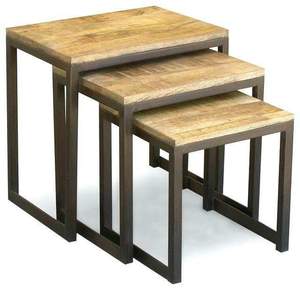 Modern Round Solid Wood Coffee Tables with Metal Crafts Storage Drawers Lightweight Outdoor Furniture <b>for</b> Living Room Use - Product Image 4