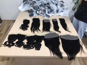 water wavy Closure Transparent lace High Quality Vietnamese VIRGIN Remy Hair HUMAN HAIR EXTENSION at wholesale price - Product Image 5