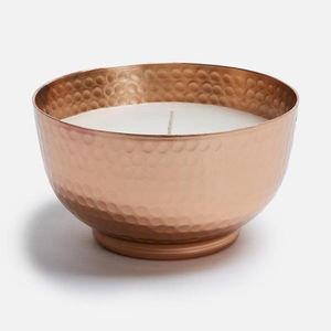 Pot de bougies martelées en cuivre, 1 pièce, boîte à bougies en métal - Product Image 1