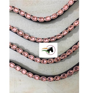คริสตัลทรงรีสีโรสโกลด์หรูหราห่วงเทปกาวอุปกรณ์ขี่ม้า - Product Image 3